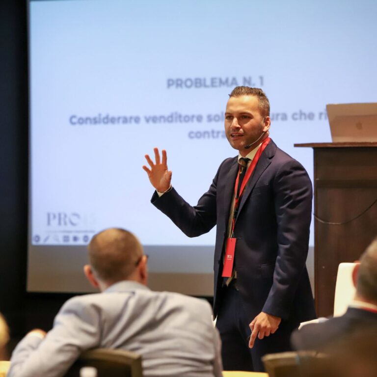 Slide sul venditore proiettata in sala al Mastery Day PRO45